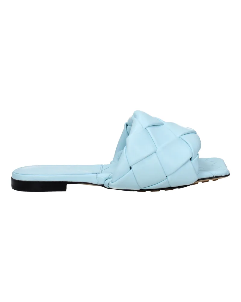 Bottega Veneta Damens Clogs und Pantoletten aus hellblauem Leder -