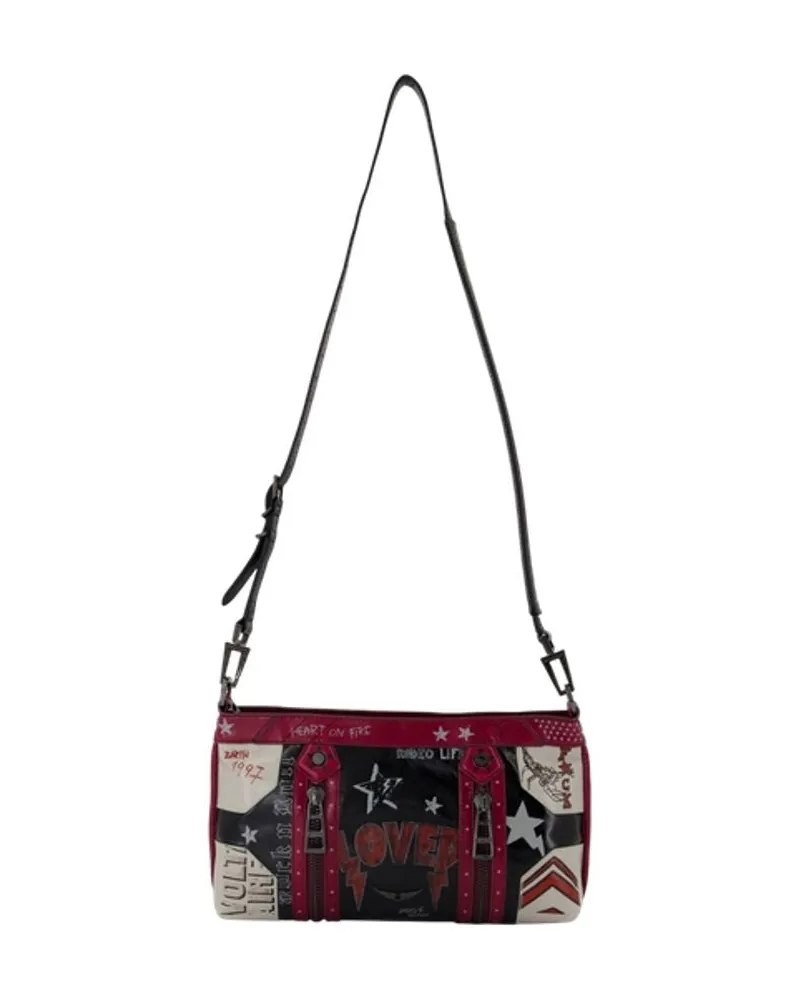 Zadig & Voltaire Sunny Moody Punk Umhängetasche  Leder Multi Multicolor