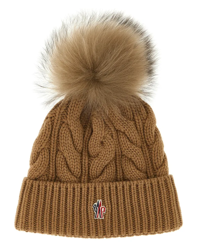 Moncler Pompon geflochten Brown