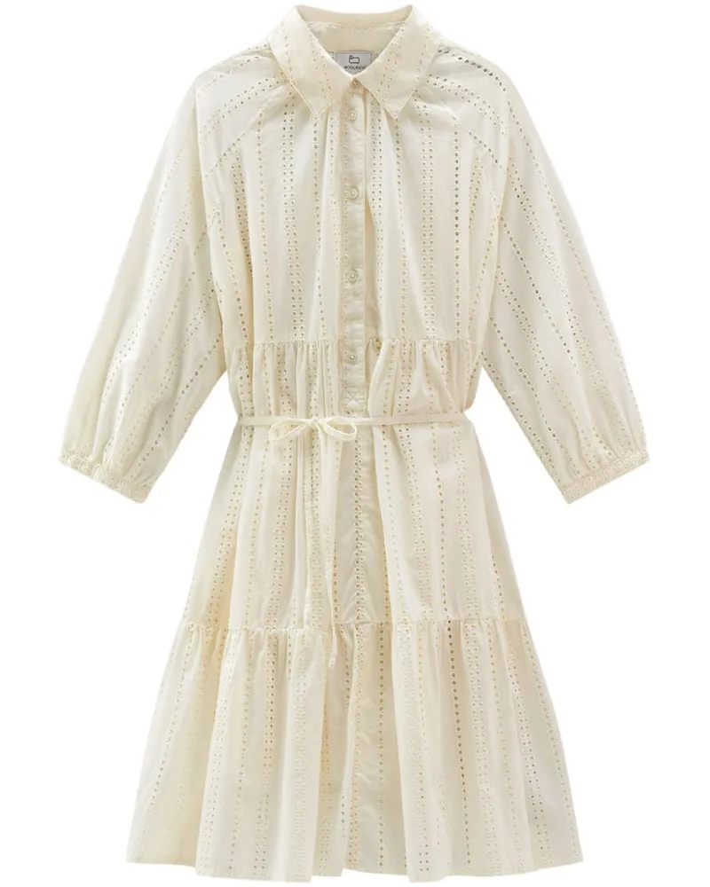 Woolrich Baumwollhemdkleid White