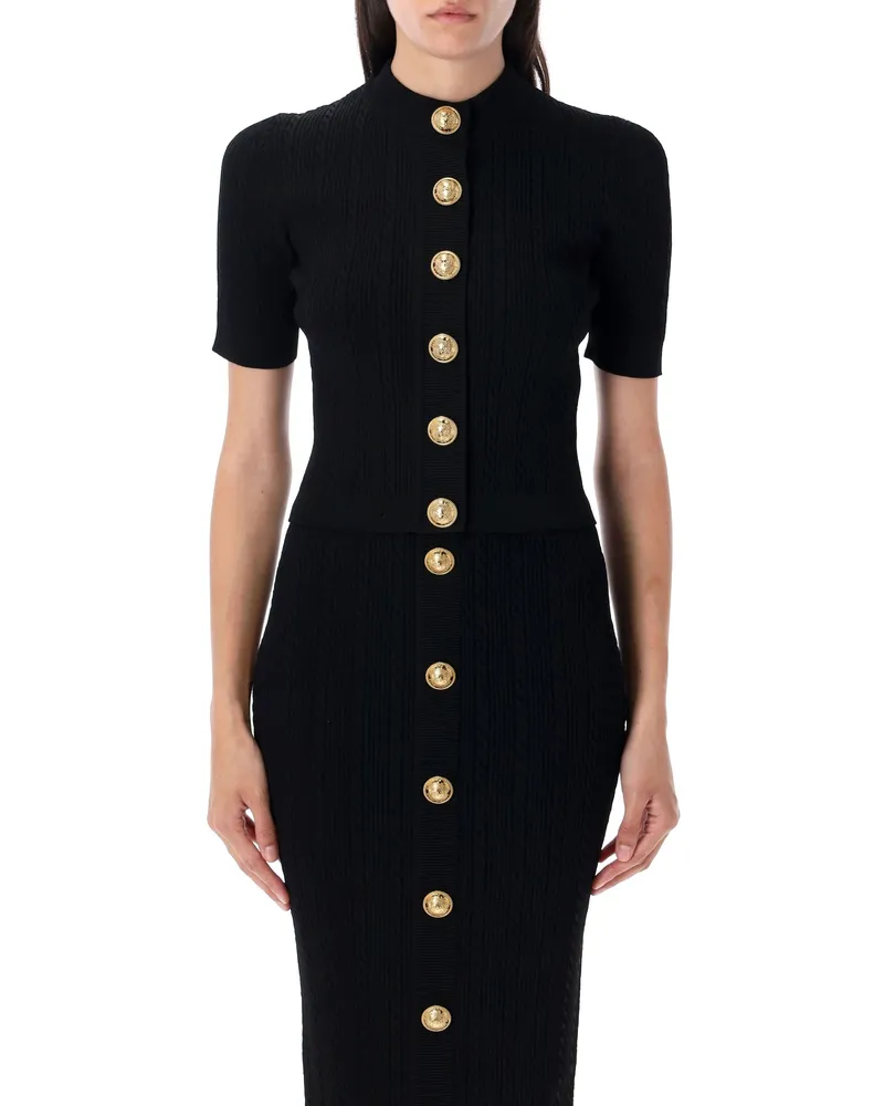 Balmain Pullover schwarz Black