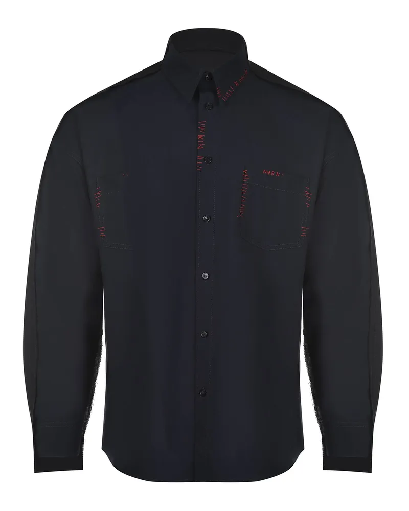 Marni Hemd aus Wolle Nero