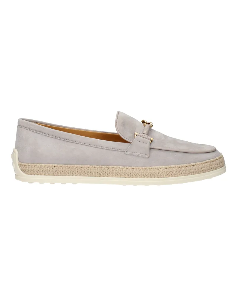 TOD'S Frauen's Graue Wildleder-Loafer -