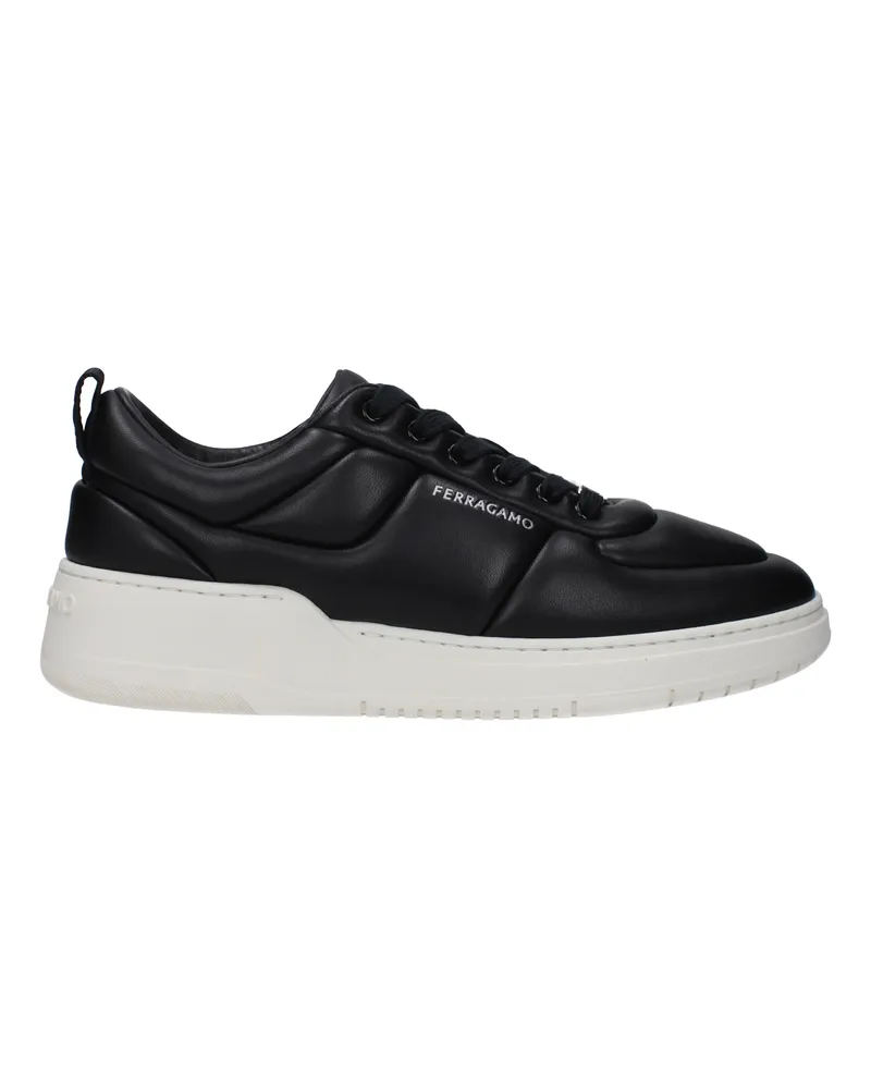 Ferragamo Sneakers lieber Mann Leder schwarz -