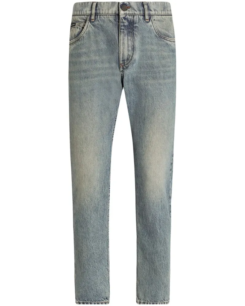 Dolce & Gabbana Straight Jeans mit verblasstem Effekt S9001
