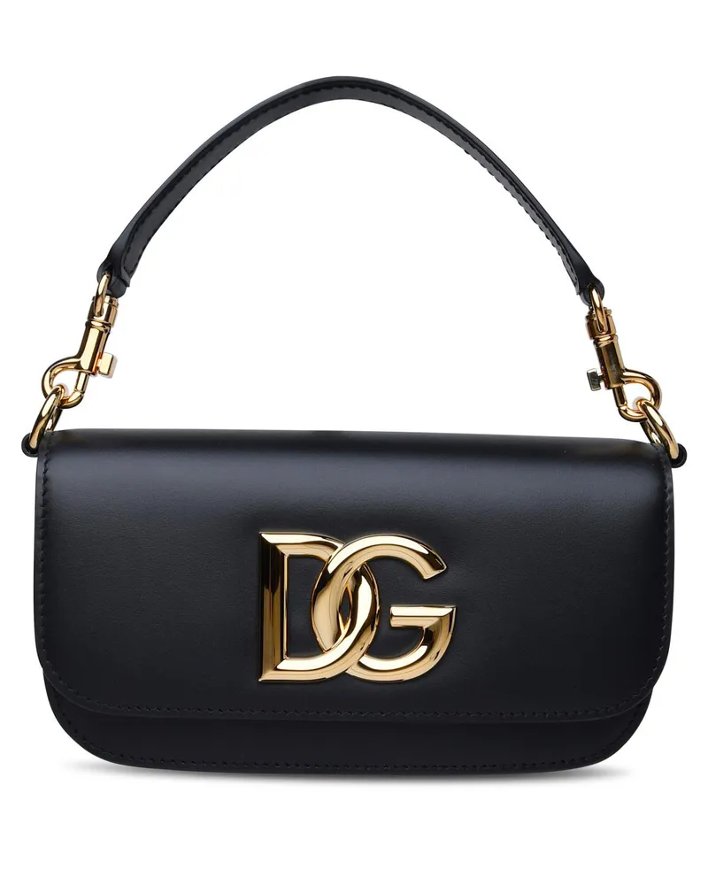 Dolce & Gabbana Black Lear Tasche Schwarz