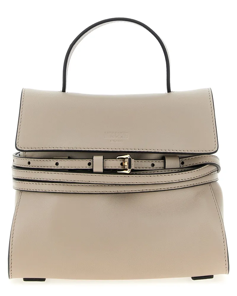 Moschino Binde mich' kleine Handtasche Beige