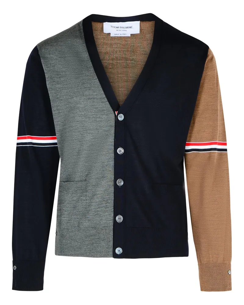 Thom Browne Fun 'Multicolor Virgin Woll Cardigan Multicolor