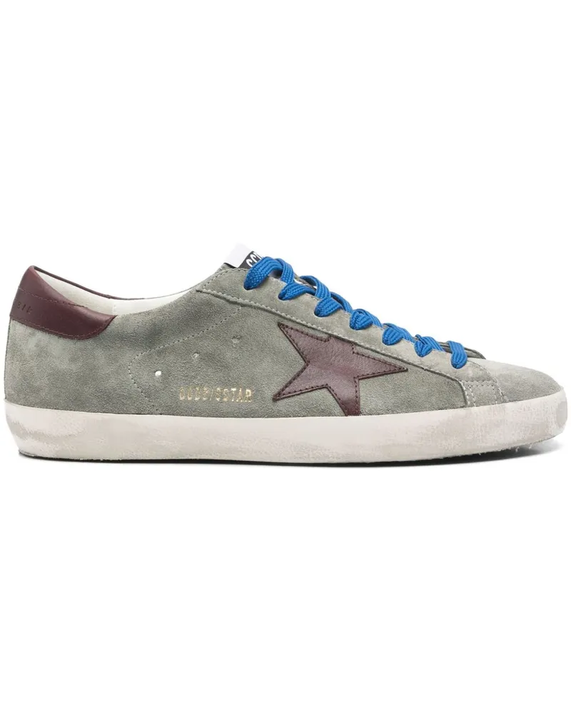 Golden Goose Golden Gänse Superstar Leder -Sneaker Green