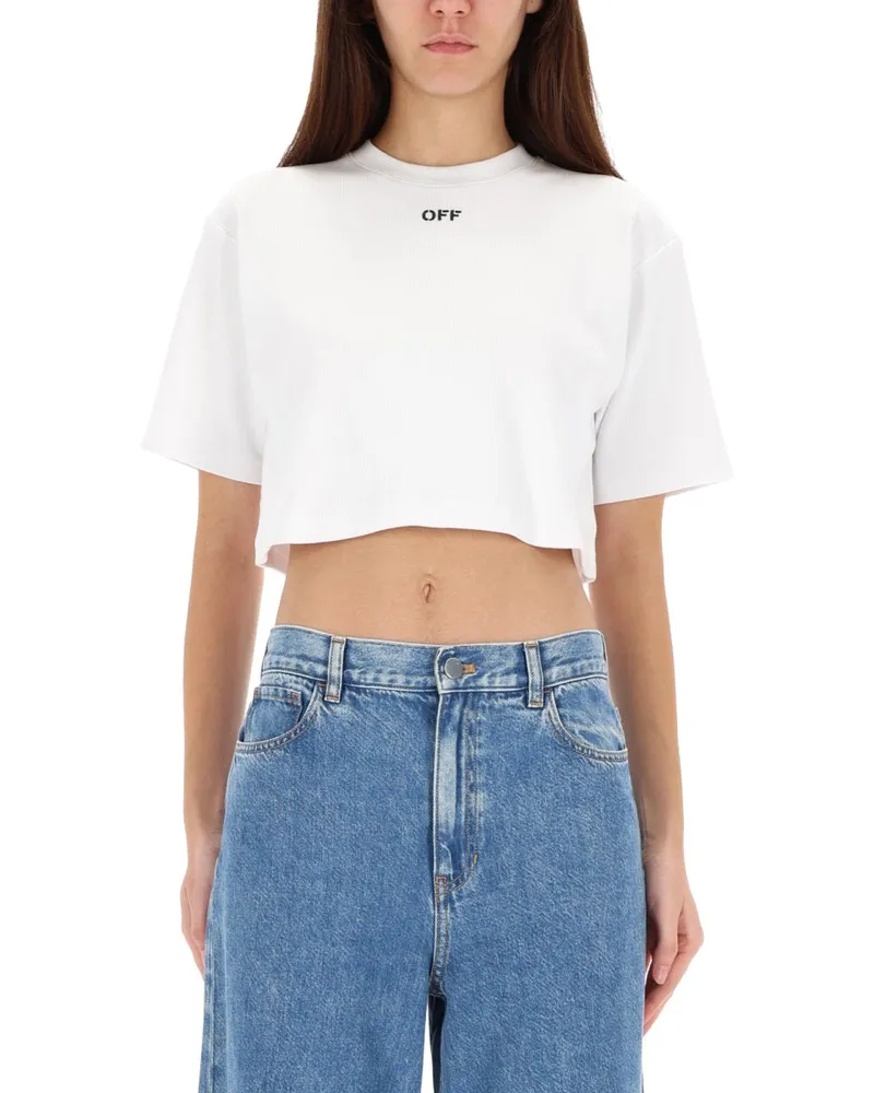 OFF-WHITE Aus weiß gerippter Temperature White