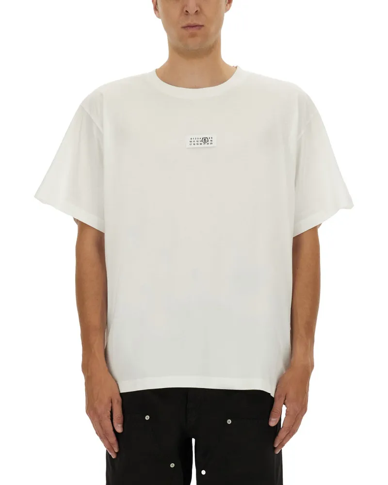 Maison Margiela T -Shirt mit Logo White