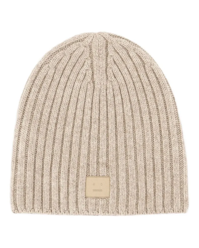 Acne Studios Kubi Yak Beanie  Wolle Beige Beige