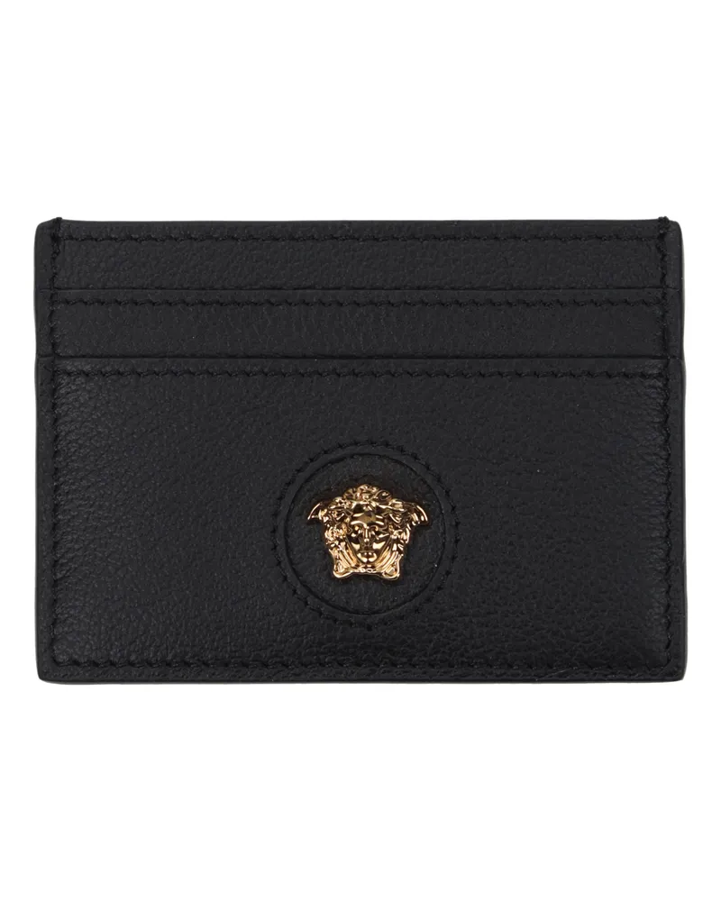 Versace Damens Dokumentenhalter aus Leder, Schwarz -