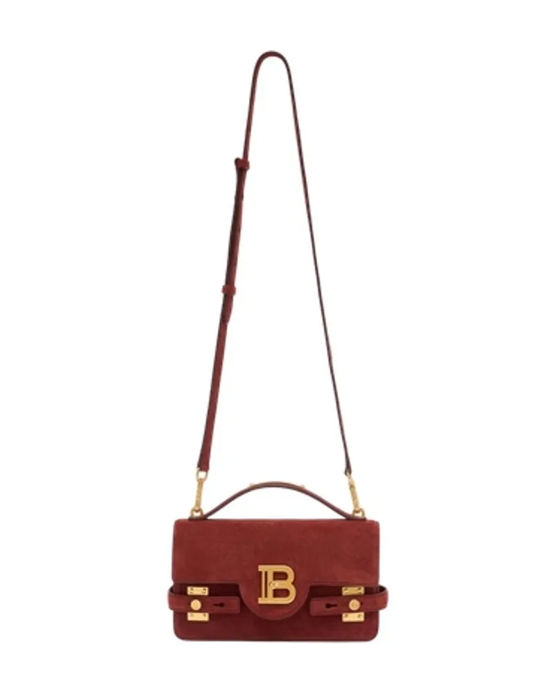 Balmain B Buzz 24 Umhängetaschen  Leder rot Rot