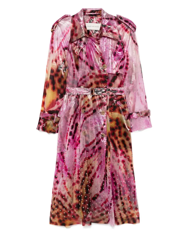 Dries van Noten DRIES VAN NERTEN RISTO HF 1109 W.W.COAT Fuchsia