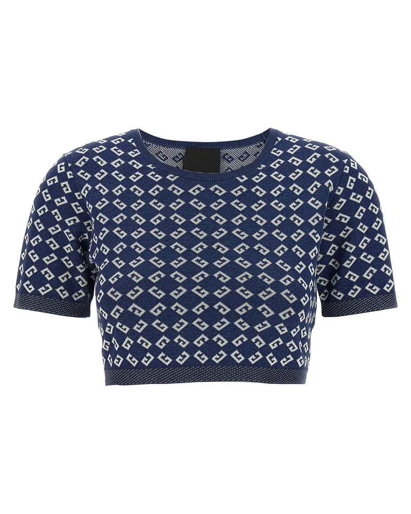 Givenchy Cropped' Top Blue