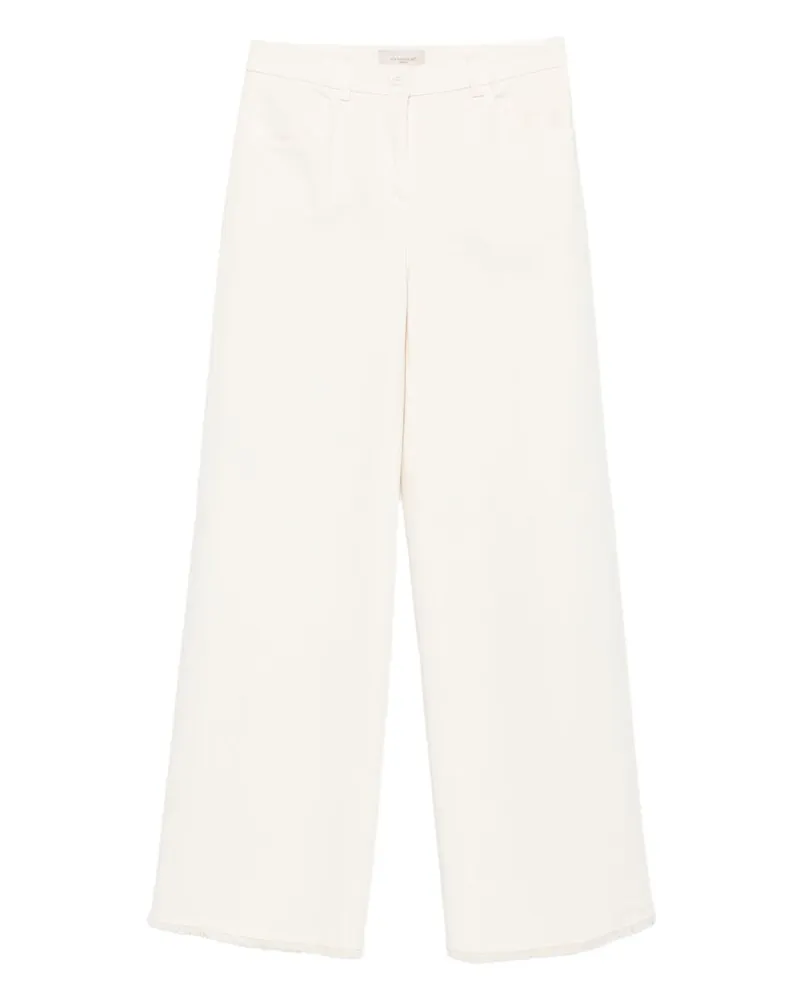 VIA MASINI 80 Über Masini 80 Baumwollweite Hosen Cream
