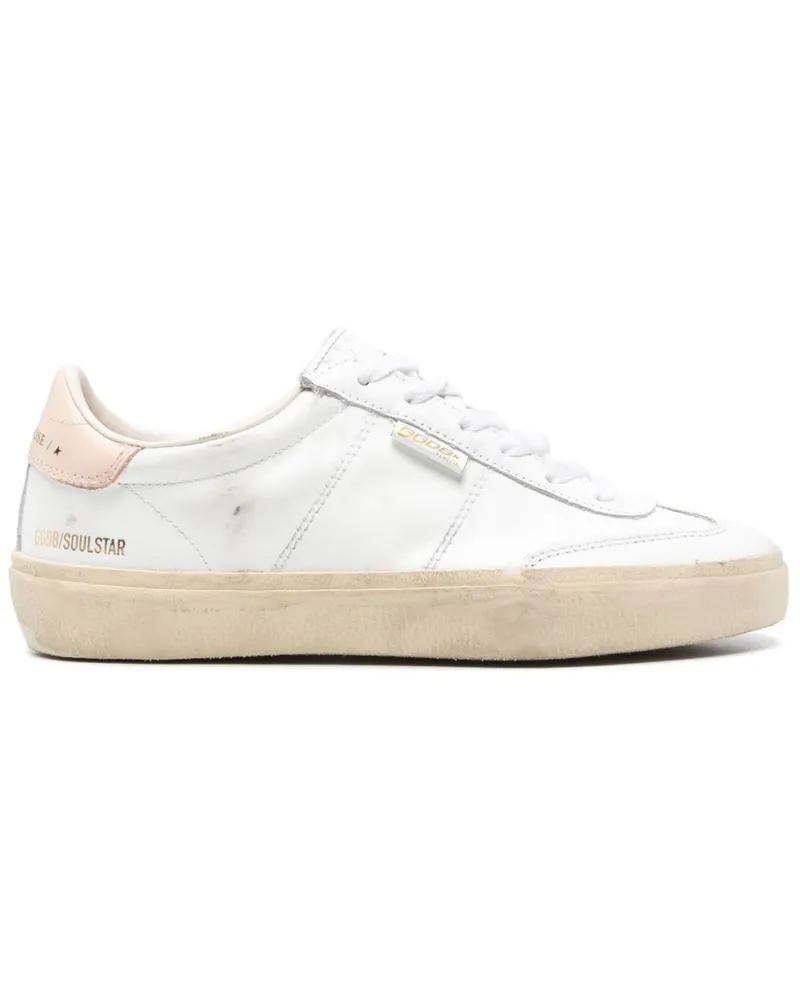 Golden Goose Soul Star Star Leder -Sneaker White