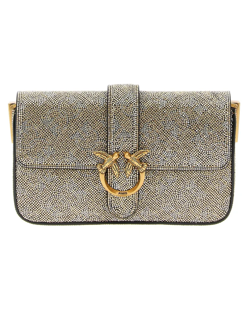 Pinko Liebe eine schlampige Baby' Crossbody -Tasche Gold