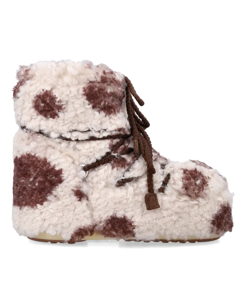 Moon Boot Flache -Schuhe Cow