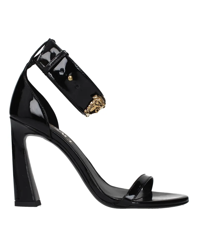 Versace Damens Sandalen Lack Schwarz -