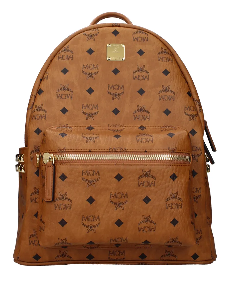 MCM Herrens Geldbörsen und Beutel aus braunem/cognacfarbenem Leder -