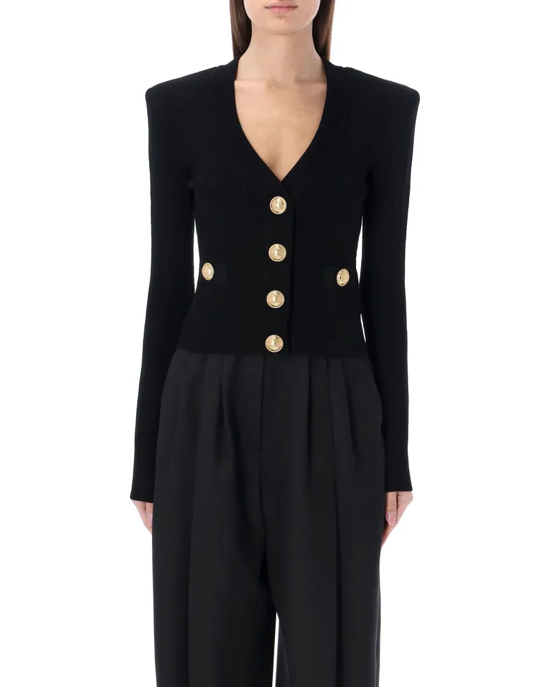 Balmain Pullover schwarz Black