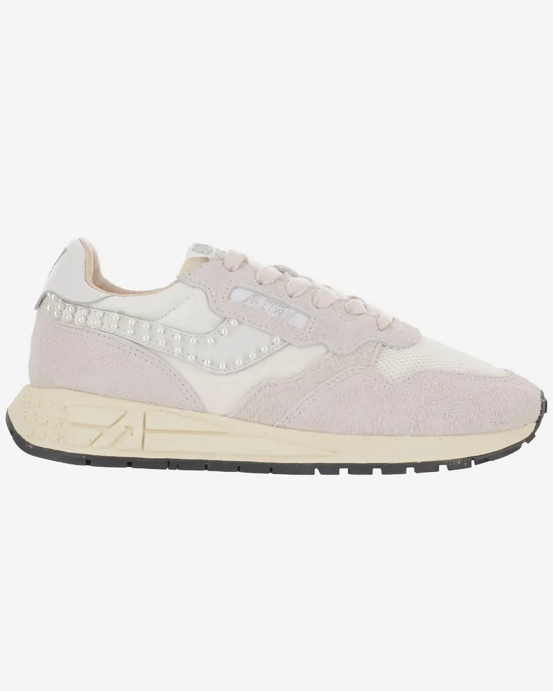 AUTRY Reelwind Low-Sneaker aus Nylon und Wildleder White