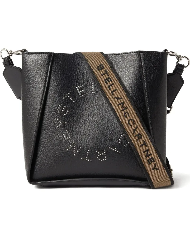 Stella McCartney Umhängetasche mit Logo-Detail Black