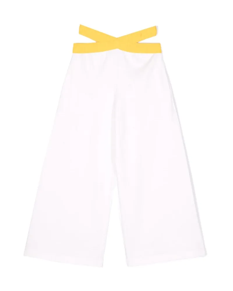 Fendi breite Jogginghose White