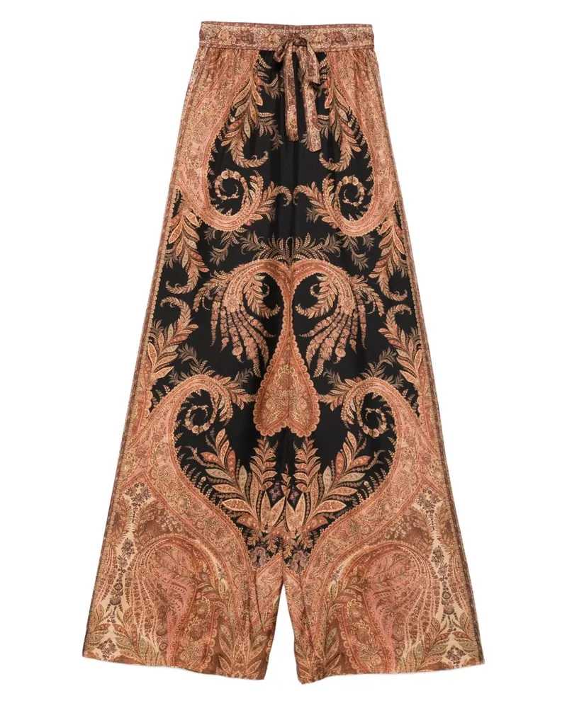 Zimmermann Hypnotische Seidenhose Black