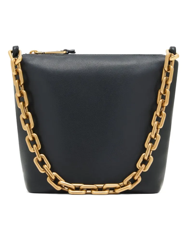 Emporio Armani Kleine Hobo-Tasche aus Leder von Black
