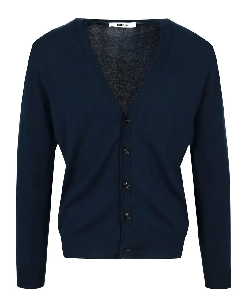 Mauro Grifoni Pullover blau Blue