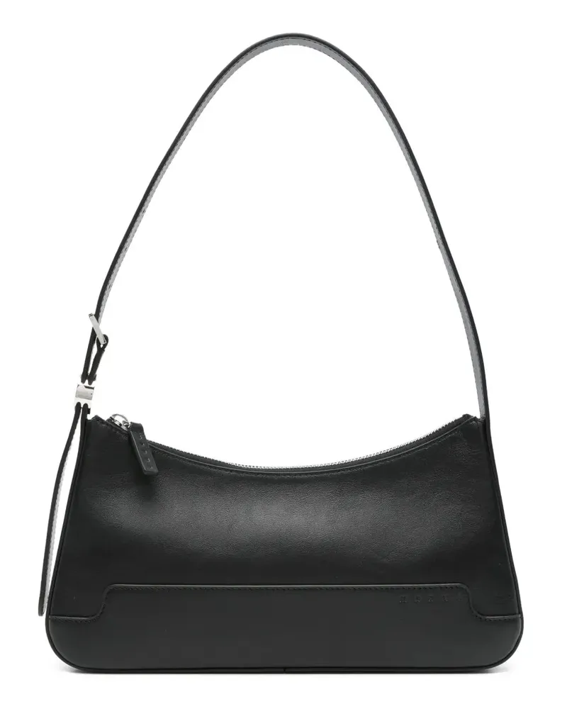 Marni Leder Umhängetasche mit Reißverschluss Black