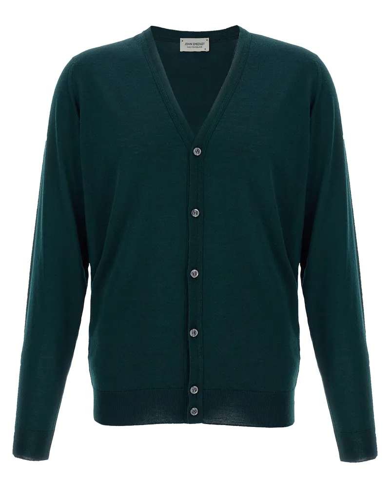 John Smedley Petworth“-Cardigan Green