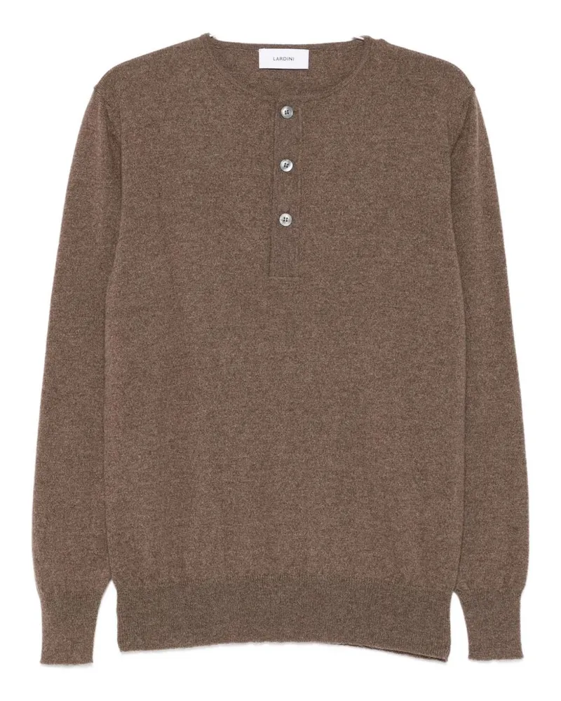 LARDINI Pullover Braun Brown