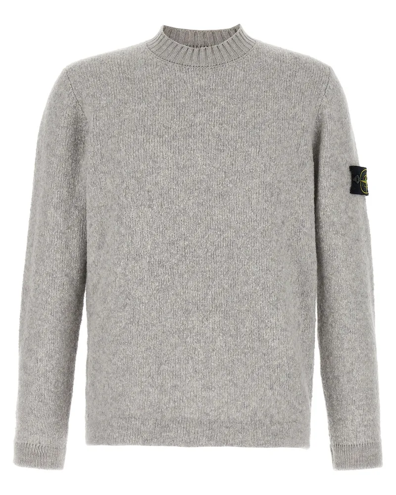 Stone Island Bouclé-Wollpullover von Gray