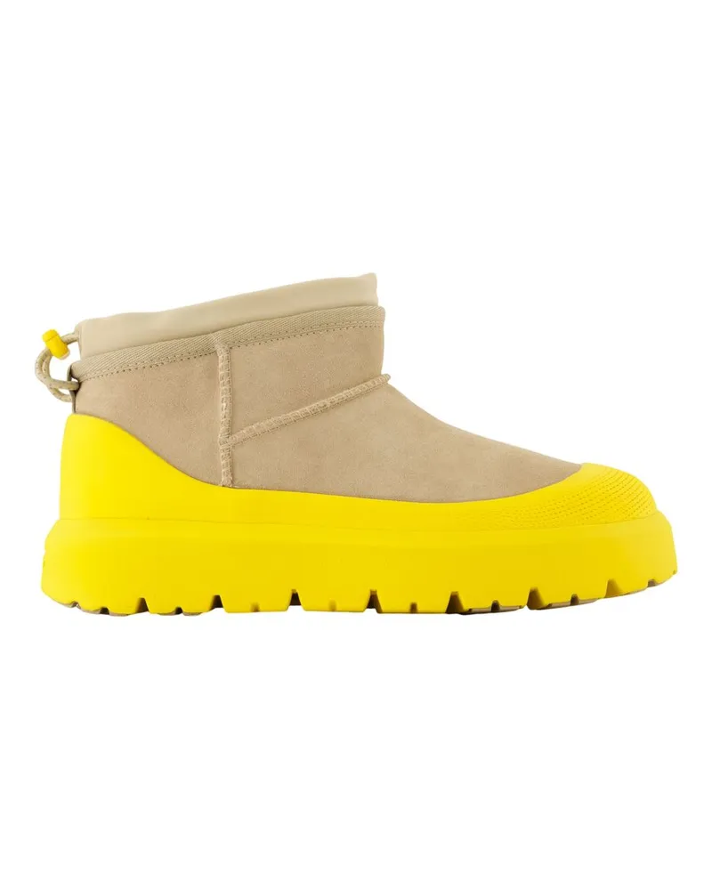 UGG CL Ultra Mini Wetter Hybrid -Knöchelstiefel  Leder Beige Beige