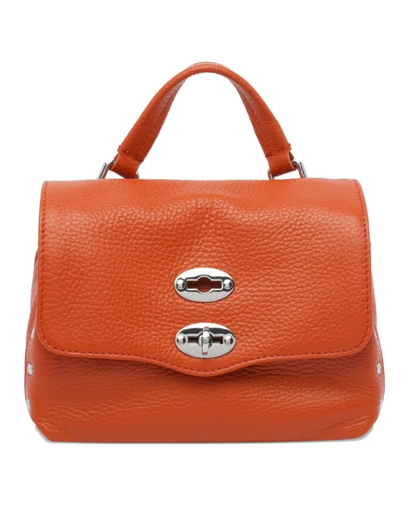 Zanellato Postina täglich Baby Lederhandtasche Orange