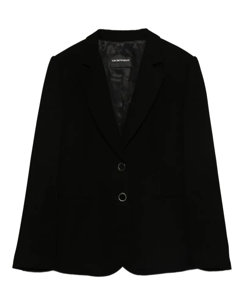 Emporio Armani Single Breasted Blazerjacke Black