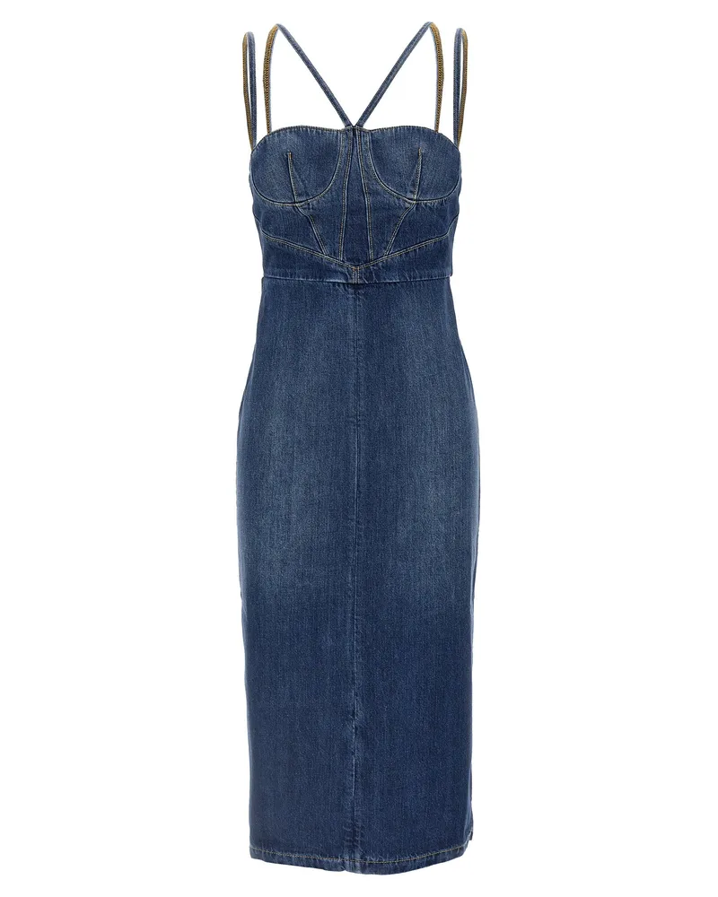 Nensi Dojaka Denim Kleid Blue