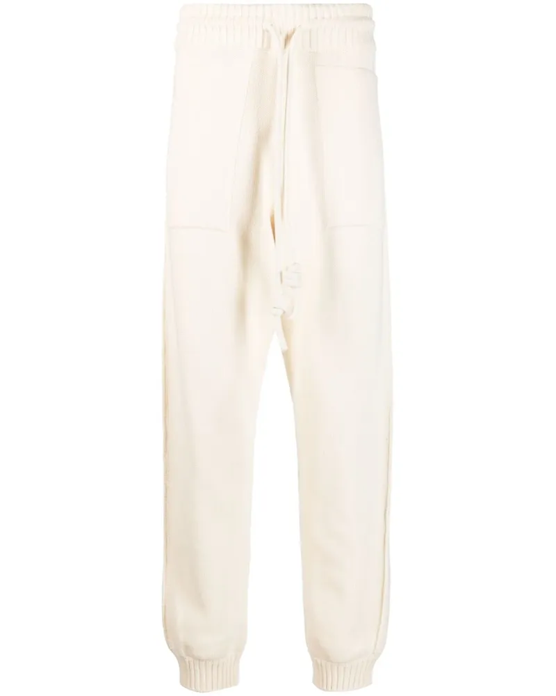 OFF-WHITE Aus weißen Baumwoll -Jogginghosen Beige