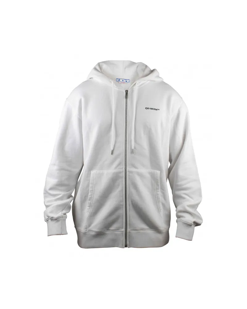 OFF-WHITE Aus weißer Kapuzenweste White