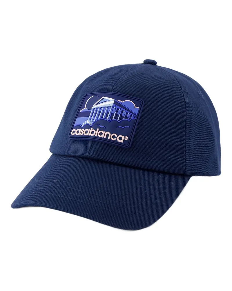 Casablanca Paris Griechischer Tempel Gummi -Kappe  Baumwollblau Blau