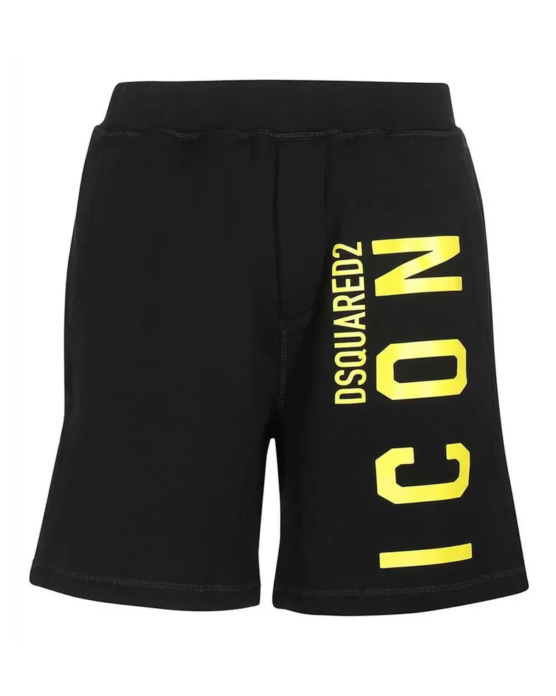 Dsquared2 DSQUART2 COTTON LOGO SHOPS Black
