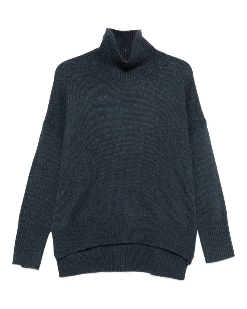 Lisa Yang Heidi Cashmere Turtle Neck -Pullover Blue