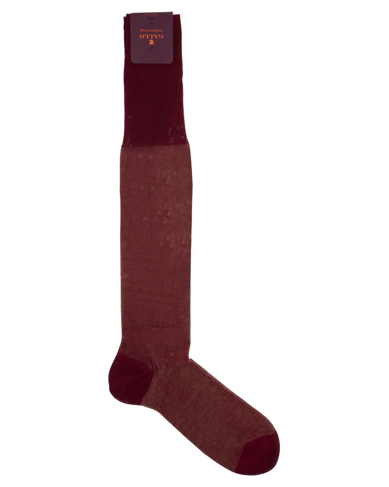 Gallo lange Baumwollsocken Rot