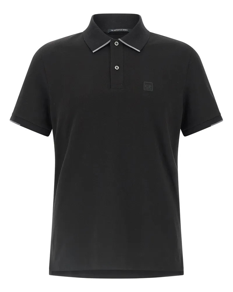 C.P. Company C.P. Firmenlogo Polo -Shirt Black