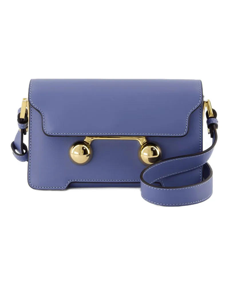 Marni Mini -Umhängetasche  Lederblau Blau