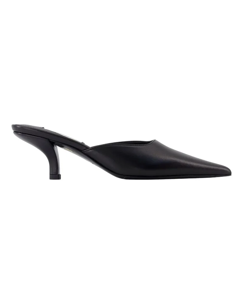 Totême Scharfe Sandalen Totem Leder schwarz Black